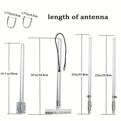 Antena de Radio FM/HD de Largo Alcance para Exteriores 88-108MHz - Poste Ajustable de Aleación de Aluminio, Conector PL259 Macho, Entrada Máxima de 150W, VSWR <1.3 para Receptores Onkyo Yamaha Marantz - Recepción Mejorada del Señal, Instalación Fácil, An