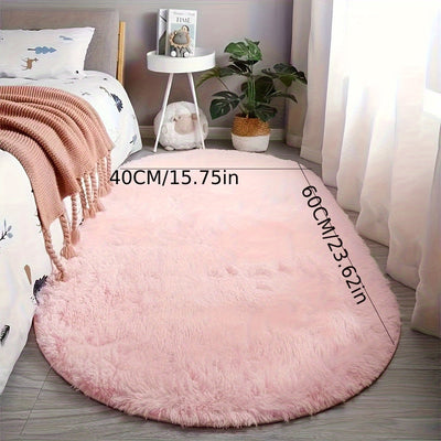 Alfombra de felpa antideslizante - Alfombra rectangular suave de poliéster con respaldo de goma, lavable a máquina, duradera y fácil de limpiar, para dormitorio, sala de estar, entrada, decoración del hogar, alfombras para sala, decoración de dormitorio,