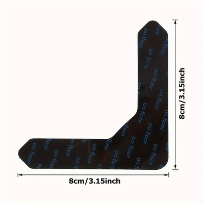 4/12/20pcs Cinta de agarre para alfombras Adhesivo de doble cara Cinta de alfombra antideslizante Pegatinas de cinta de alfombra lavable Cinta de alfombra para alfombras de área Cinta de alfombra para alfombras de esquina reutilizable para pisos de mader