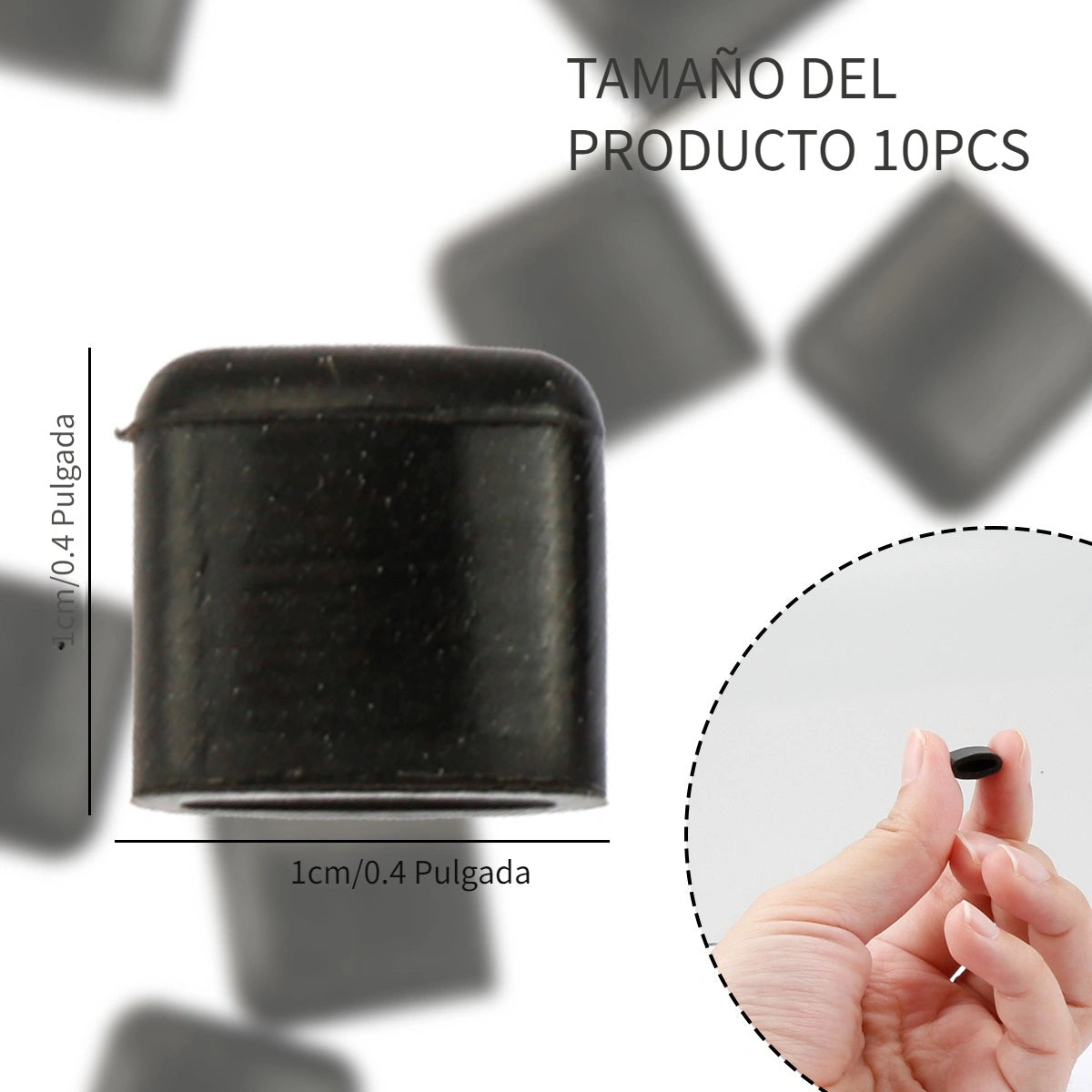 10 piezas de pies antideslizantes y bandejas de horno resistentes al calor para freidor de aire - Soporte de plástico duradero antideslizante para distribución de calor uniforme, accesorios de cocina antideslizantes, accesorios para freidor de aire, supe