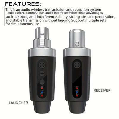 Sistema de micrófono inalámbrico NXTG M-O4, convertidor omnidireccional de tipo C USB, material PVC, control de volumen, para karaoke y canto, no requiere batería