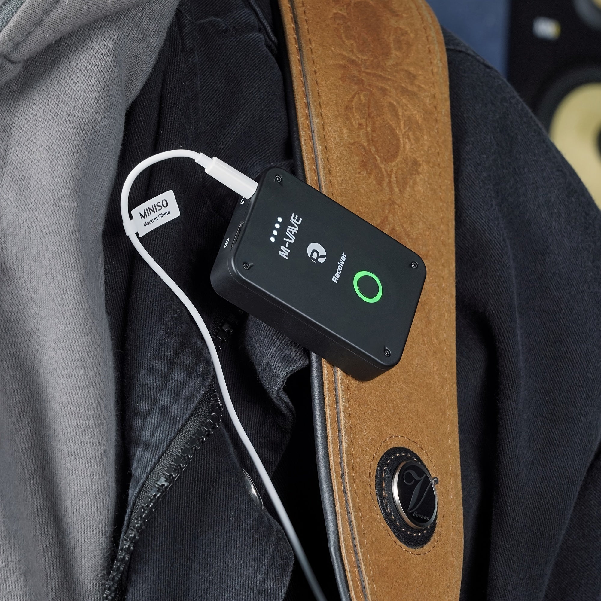 Lanzamiento de nuevo producto, sistema de transmisión de monitoreo de retorno de auriculares inalámbricos M-VAVE, transmisor y receptor recargables, sistema de transmisión de monitoreo de auriculares inalámbricos WP-9 que admite múltiples recepciones. Pu