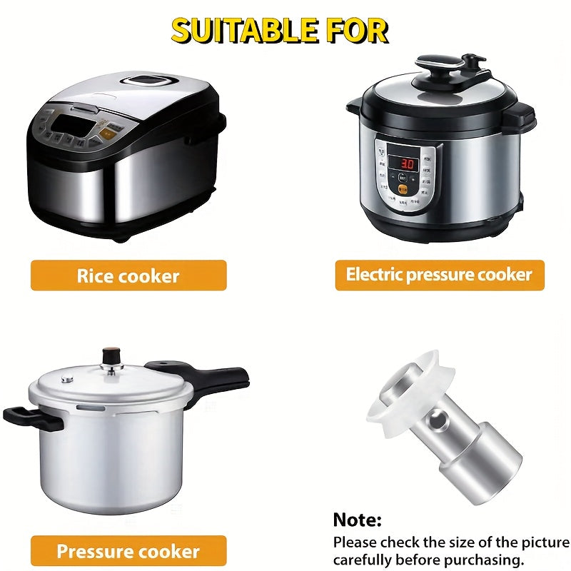 Kit de reemplazo de válvula de olla a presión de acero inoxidable - Válvula flotante y sellador universal para ollas arroceras, ollas eléctricas y a presión - Accesorios de válvula de seguridad, no se requiere batería (Paquete de 1)
