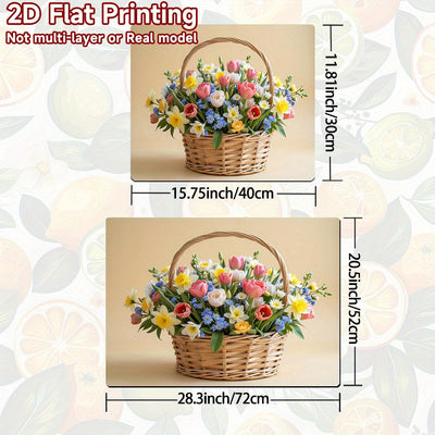 1pc Protector de Estufa Floral - Alfombrilla Antideslizante para Encimera, Cubierta Resistente al Calor y Fácil de Limpiar - Diseño Inspirado en la Naturaleza, Compatible con BEKO, Zanussi, Hotpoint e Indesit, Protección Decorativa para Cocina/Gas/Secado
