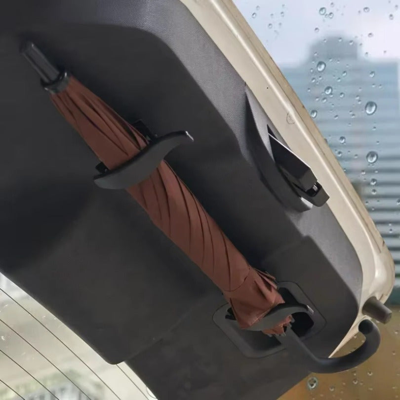 2 piezas, soporte de paraguas para maletero, soporte de paraguas para coche, organizador de almacenamiento de paraguas para coche, soporte universal para teléfono móvil, accesorios para teléfonos celulares, accesorios para coche