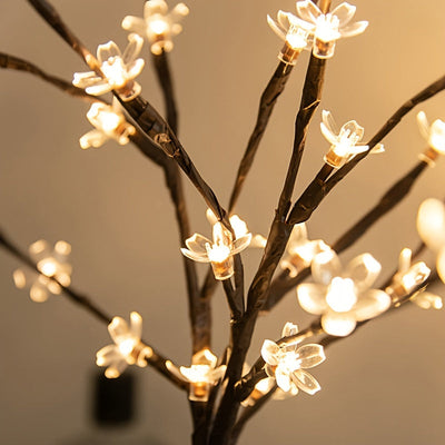 1 pza Luces de árbol de cerezo florecido, decoración para hogar, jardín y ciudad, bodas, cumpleaños, Navidad, festivales, fiestas, interiores y exteriores, luz blanca cálida