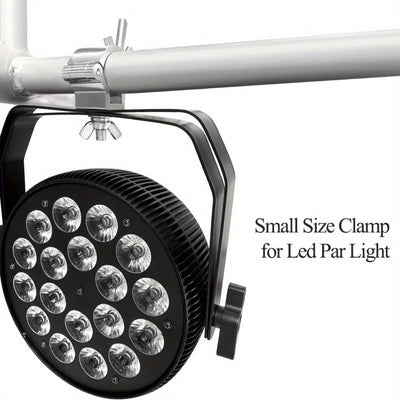 Gancho de sujeción para luces de escenario de aleación de aluminio, hebilla universal cruzada para andamios y accesorio conector para tubos redondos, compatible con focos LED PAR móviles de haz y spot