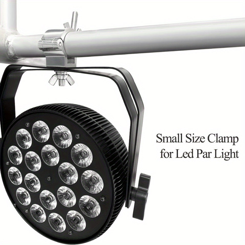 Gancho de sujeción para luces de escenario de aleación de aluminio, hebilla universal cruzada para andamios y accesorio conector para tubos redondos, compatible con focos LED PAR móviles de haz y spot