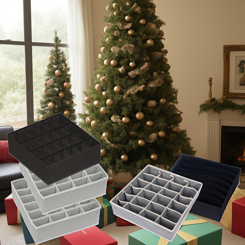 Organizador de cajón para calcetines, separador de ropa interior, 24 compartimentos, organizador plegable para armario, cajas de almacenamiento para guardar calcetines, pañuelos, corbatas y cinturones