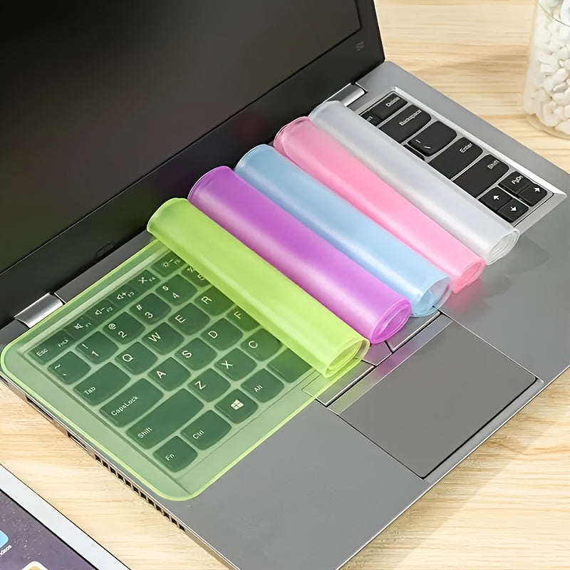 5 colores disponibles, protector de teclado ultrafino, adecuado para computadoras portátiles de 12 pulgadas, teclas de silicona - impermeable, duradero, cubierta de teclado antideslizante, ideal para negocios, oficina y viajes, protección lavable a prueb
