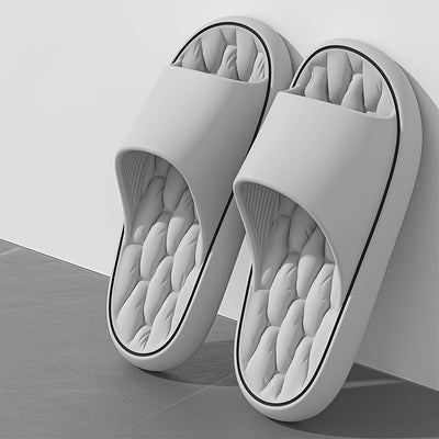 Zapatillas de nube suaves - Antideslizantes, con almohadilla, para hombres y mujeres, ideales para el baño, dormitorio, piscina y playa, material EVA, diseño de nube para comodidad y soporte todo el día.