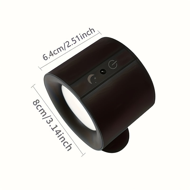 Lámpara de pared LED con control táctil moderno, carga USB, ajustes de temperatura de color 3, rotación de 360°, base magnética, control remoto para una fácil operación - Ideal para dormitorio, sala de estar y estudio, iluminación de estudio | Lámpara de