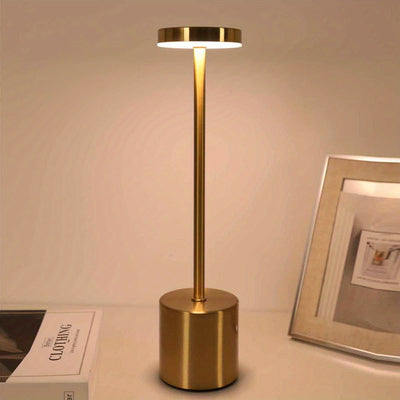1 lámpara de escritorio LED moderna con control táctil - Batería de litio recargable, carga USB, brillo ajustable, iluminación de arriba para el hogar, oficina, bar y decoración de dormitorio, luz de bar | Lámpara de escritorio moderna | Lámpara con cont