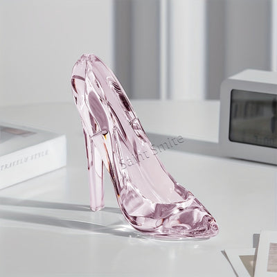 Adorno Elegante de Zapato de Cristal Acrílico - Decoración de Lujo de Inspiración Nórdica para el Hogar, Perfecto para Cualquier Habitación, Regalo Ideal para San Valentín