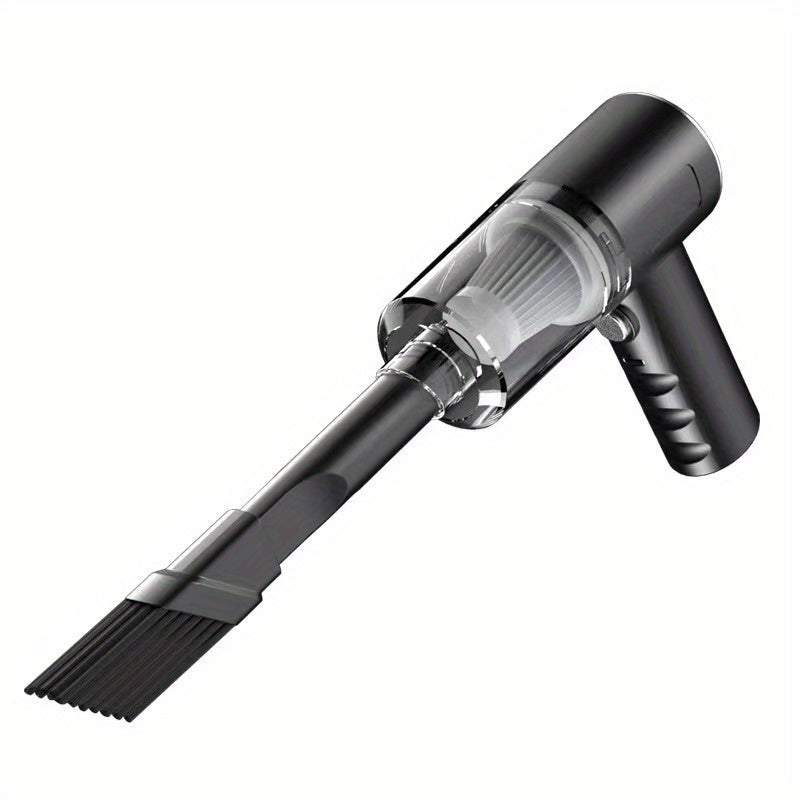 1pc Versión mejorada, aspiradora portátil inalámbrica de mano con succión ciclónica. Aspiradora recargable potente para coche/oficina/hogar