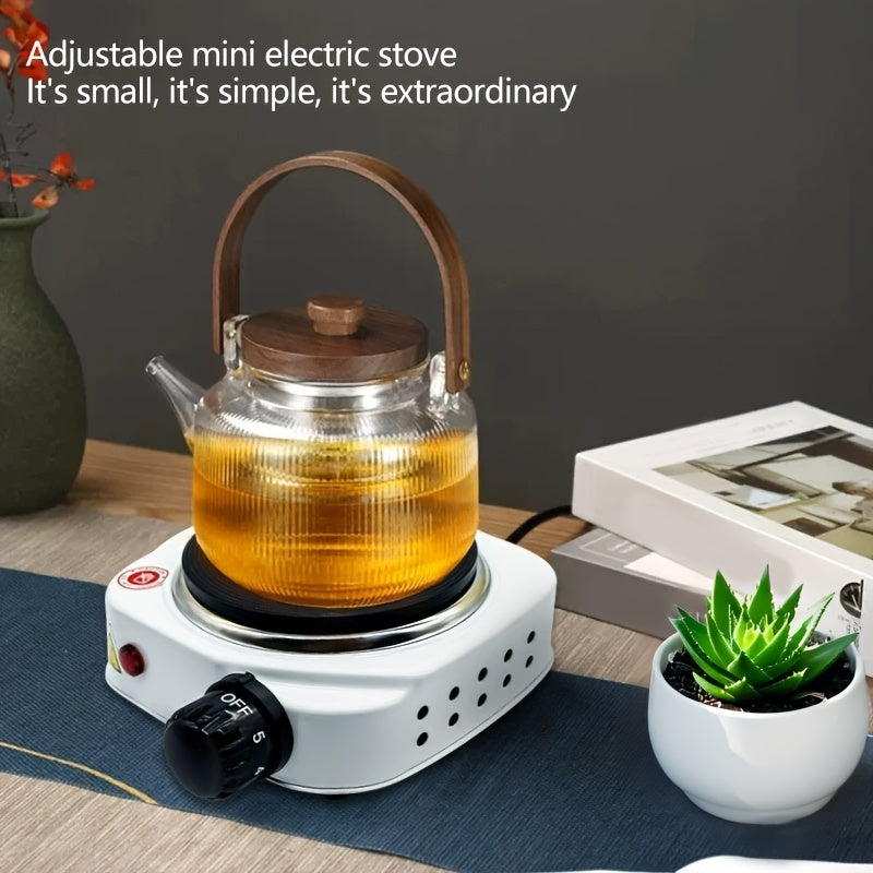 1pc horno eléctrico multifuncional | Horno eléctrico 110V | Placa de calefacción pequeña 500W | Horno eléctrico multifuncional | Calentador para mocha pot | Estufa portátil | Hogar/Oficina/dormitorio