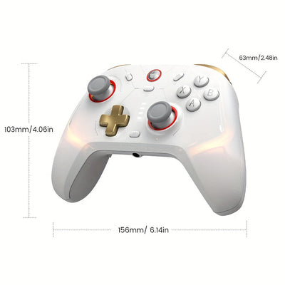 Gamesir Cyclone 2 Gamepad Inalámbrico - Ergonómico, Compatible con TMR Sticks y Triggers de Efecto Hall, Iluminación RGB para una Experiencia de Juego Mejorada en Switch, PC, Android, iOS y Steam