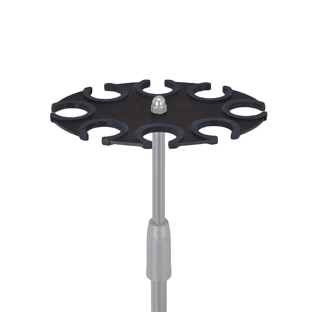 Soporte de micrófono multi de hierro de alta resistencia para soporte de micrófono - Organizador de soporte de micrófono versátil, sostiene hasta 6/8 micrófonos, diseño que ahorra espacio con 2 soportes para 6 micrófonos o 1 soporte para 8 micrófonos, so