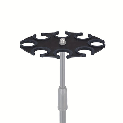 Soporte de micrófono multi de hierro de alta resistencia para soporte de micrófono - Organizador de soporte de micrófono versátil, sostiene hasta 6/8 micrófonos, diseño que ahorra espacio con 2 soportes para 6 micrófonos o 1 soporte para 8 micrófonos, so