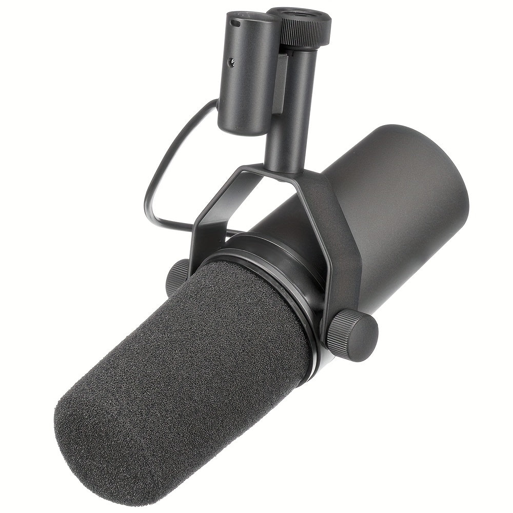 TAVOSOP SM7B Micrófono Dinámico Profesional - Alimentado por USB, Estructura Robusta para Grabación, Podcasting, Juegos, Transmisión en Vivo - Amplio Rango de Frecuencia, Voz Vocal Cálida, Absorción de Choques por Suspensión de Aire, Diseño Duradero para