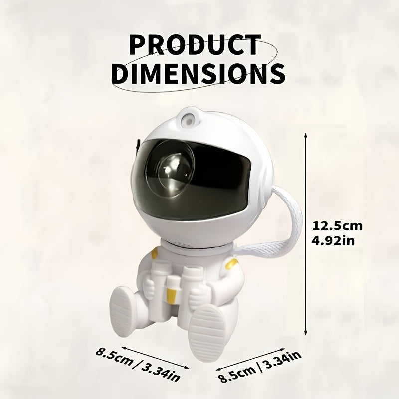 Proyector de cielo estrellado con astronáutico mini y telescopio - Luz de nebulosa LED, luz ambiental de ondas de agua, control remoto, alimentado por USB, decoración de escritorio para dormitorio, decoración de habitación espacial, tema de fantasía, con