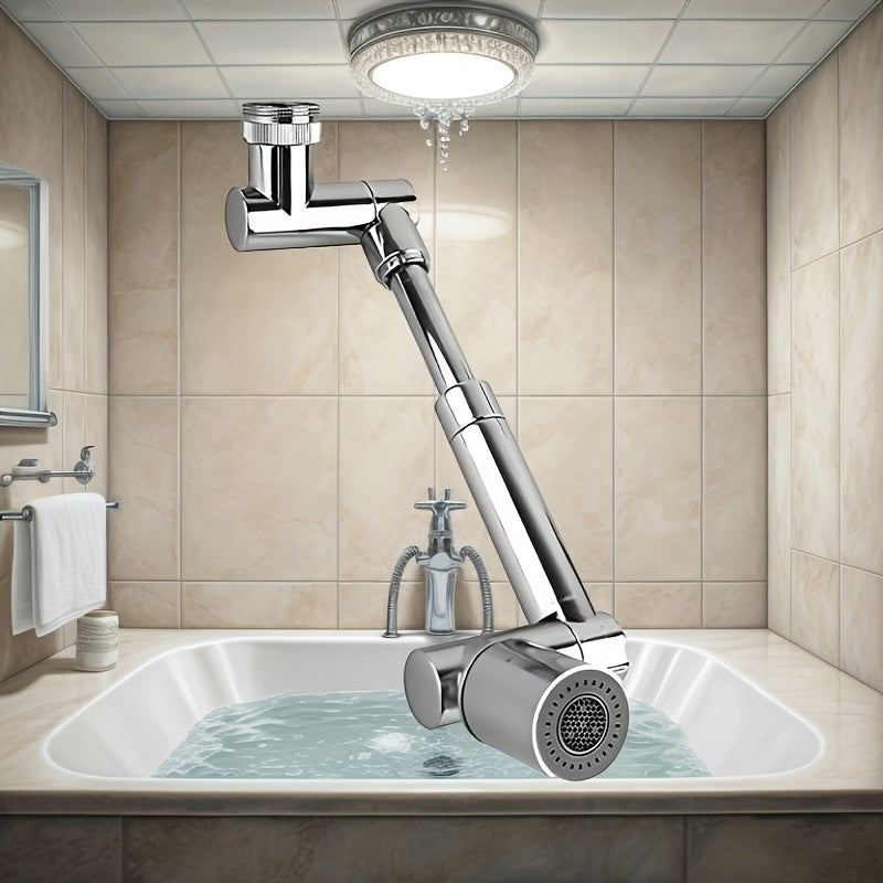 Accesorios para baño, dispensador de jabón facial y para manos con 2 modos (modo burbujas, modo potente) y grifo giratorio de 1440°