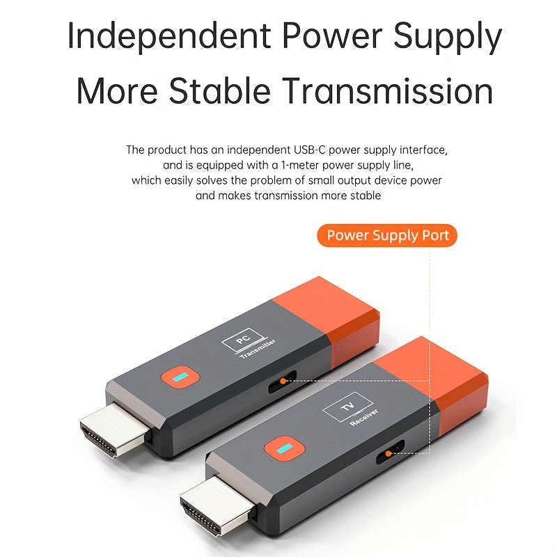 Transmisor y receptor inalámbricos compatibles con HDTV 1080P 60Hz 50m 8TXs a 1RX, adaptador de dongle de TV inalámbrico para cámara, portátil, PC, monitor de TV, proyector, Plug Play 2.4G/5.8G, baja latencia para entrada de decodificador 4K y salida 108