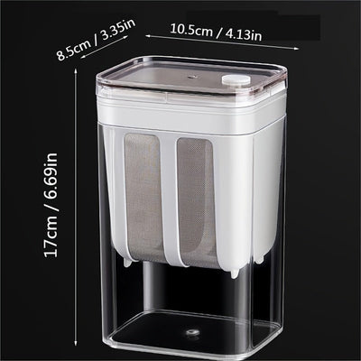 Kit para Hacer Yogur Griego DIY - Acero Inoxidable y Plástico, Separador de Siero de Infusión en Frío con Caja Bento para Mantener la Frescura