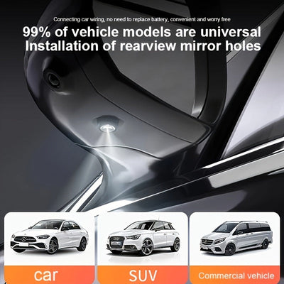 Luces de proyección de bienvenida de LED para coche Universal 2-Pack, accesorios de decoración interior de automóvil de moda, luces de cortesía de LED en forma de ala 3D, compatibles universalmente con la mayoría de los vehículos, instalación fácil, fuen