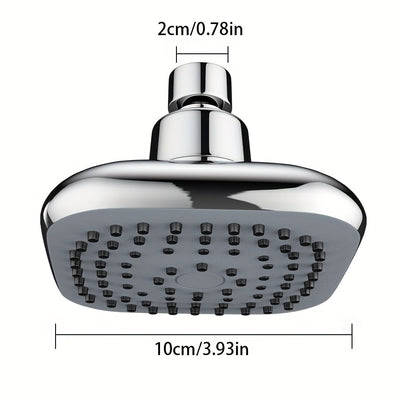 Cabezal de ducha cuadrado con efecto lluvia - Cabezal de plástico duradero con múltiples ajustes de rociado, diseño moderno para una experiencia relajante en el baño