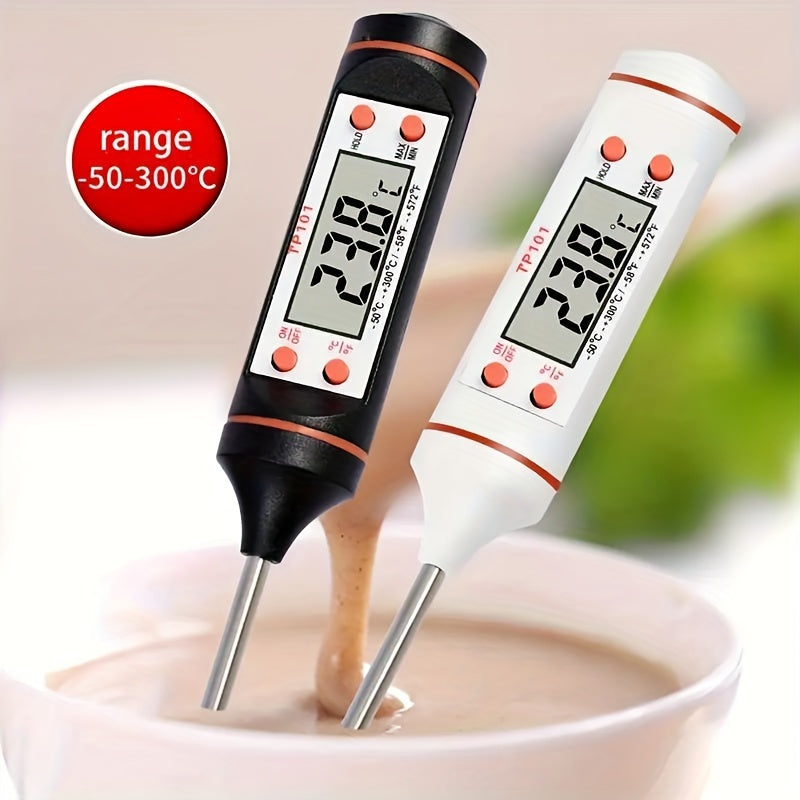 Termómetro Digital de Lectura Instantánea para Carne de 1 Pieza con Sonda - Perfecto para BBQ, Leche y Cocción de Dulces - Gadget de Cocina Esencial