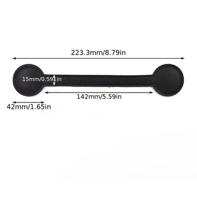 Pack de 1 Gancho Magnético para Sombreros en Cuero Sintético - Colgador Portátil Montado en la Pared para Bolsos, Cierre Magnético Seguro, Diseño Duradero y Elegante para Carteras, Accesorios de Viaje, Organizador de Sombreros | Diseño Elegante | Textura