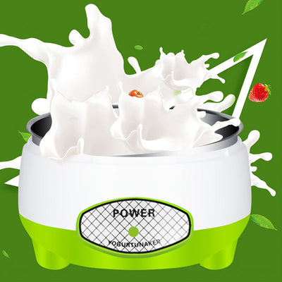 Fabricante de yogur para el hogar, máquina de vino de frutas, fabricante de queso con termómetro, olla interior de acero inoxidable.