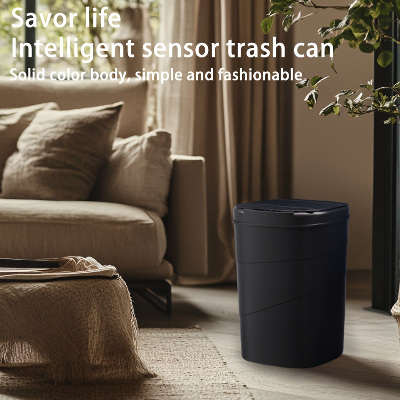 Bote de basura de inducción inteligente de 13L/17L para sala de estar, cocina y baño