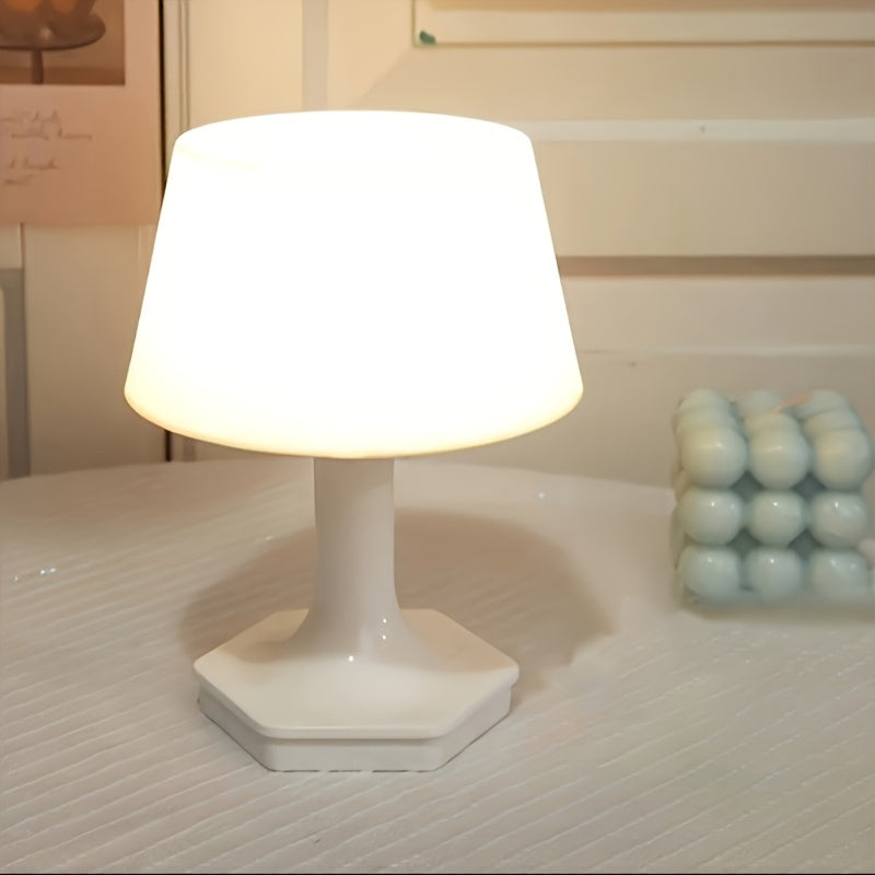 Lámpara de Mesa con Protección para los Ojos LED, Interruptor USB de 2 Colores, Lámpara de Lectura Decorativa para Dormitorio