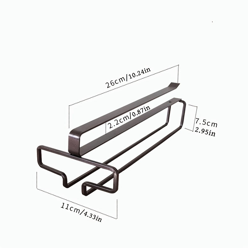 Gabinete de vino de lujo con luz para copas altas, estante de almacenamiento para copas de vino tinto, estante invertido para copas, estante colgante para el hogar sin perforaciones.