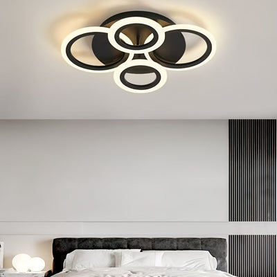 Luz de techo LED moderna, montaje semienterrado, cableado duro, 110V-240V, suministro de corriente alterna, enchufe de corriente alterna, hardware de instalación incluido, con fuente de luz, para sala de estar, comedor, dormitorio, iluminación de dormito