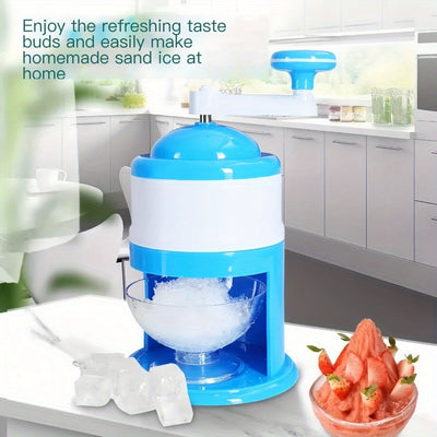 Maquinilla de Hielo Manual - Sin Necesidad de Electricidad, Trituradora y Creadora de Copos Portátil con Acción Manual, Construcción Resistente para Hogar, Fiestas, Camping, Compatible con Congelador - Diseño Ahorrador de Espacio y Dinero, Herramienta Co