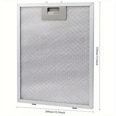 Tres pantallas de filtro para extractor de humos de 320 mm x 260 mm x 9 mm.