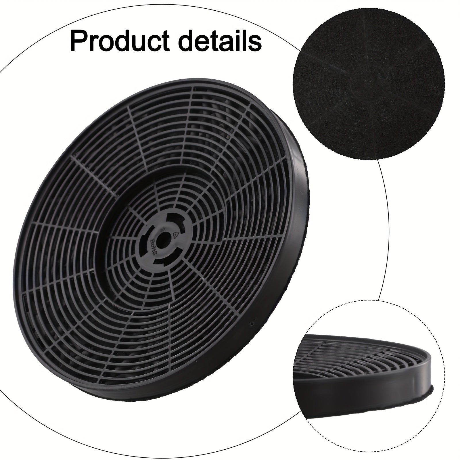 1-Pack Filtro de Carbón Activado URTUE para Campana Extractora - 44.45x44.45x3.81 cm, Control de Olores y Grasa, Instalación Fácil, Reemplazo Duradero para Ventilador de Cocina ()