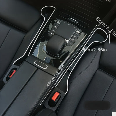 2 piezas de Portavasos Multifuncional para el Espacio entre los Asientos delantero y trasero del Coche - Caja organizadora multifuncional para coches, utilizada para organizar y almacenar accesorios interiores del automóvil, manteniendo un ambiente limpi