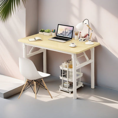 Escritorio Plegable Compacto con Silla, Estructura Simple y Fácil Montaje – Diseño Moderno para Hogar u Oficina. Ideal en Todas las Estaciones, Compacto al Doblar