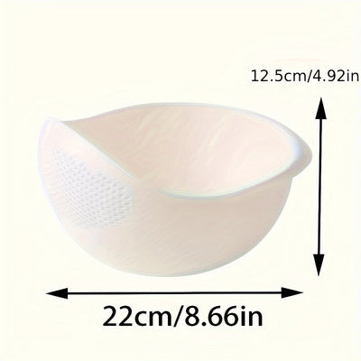 Canasta de Almacenamiento 1pc, Canasta de Lavandería Multifuncional, Cesta de Drenaje de Comida Moderna, Adecuada para Frutas, Verduras, Arroz y Granos, Caja de Almacenamiento y Armario de Cocina, Accesorios de Cocina
