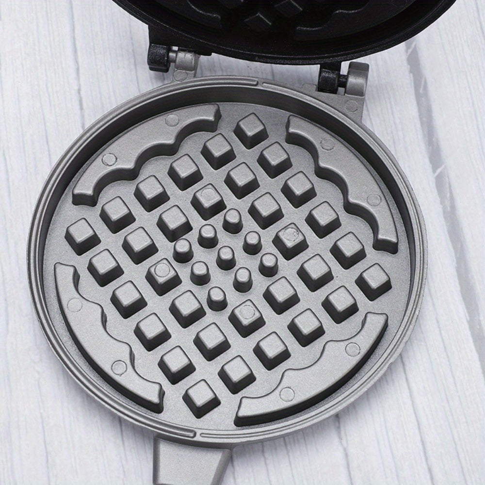 Plancha de waffles de aleación de aluminio de alta calidad con cocción rápida y sellado automático de bordes - Fácil limpieza, bandejas extraíbles para cocción eficiente, perfecta para la cocina de casa, horneado de waffles