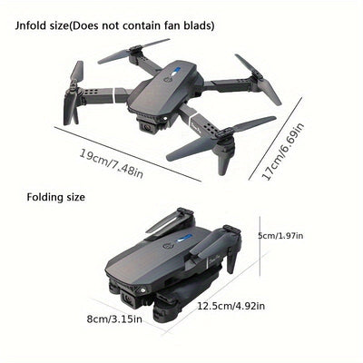 Drone Profesional E88PRO para Principiantes de Mayor Venta 2025, Acrobacias a 360°, Transmisión de Imagen por APP, Flotación Óptica, Despegue y Aterrizaje con un Clic, Cuerpo Plegable Portátil, Fácil de Operar, Regalo Ideal para Vacaciones
