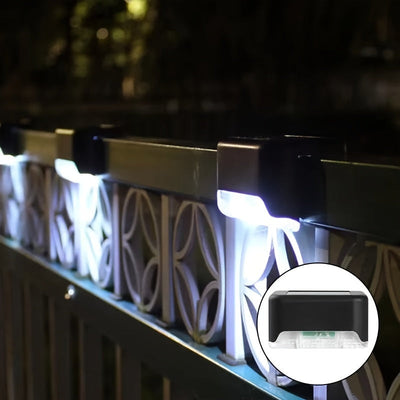 Paquete de 8/16 Luces Solares para Escaleras Exteriores, Iluminación LED para Pasos en Balcón, Patio y Jardín, Decoraciones para Senderos, Eficientes Energéticamente y Fáciles de Instalar, Sin Necesidad de Cableado
