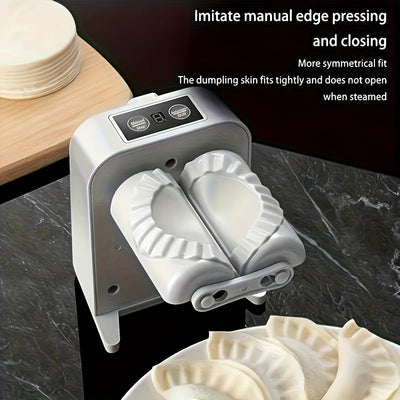 Máquina eléctrica para hacer empanadillas - 1 unidad, 2023 USB recargable automática para presionar masa, herramienta para moldear empanadillas y tartas caseras, material PP, batería de polímero de 600 mAh, hace 1500 empanadillas por carga, artilugio de