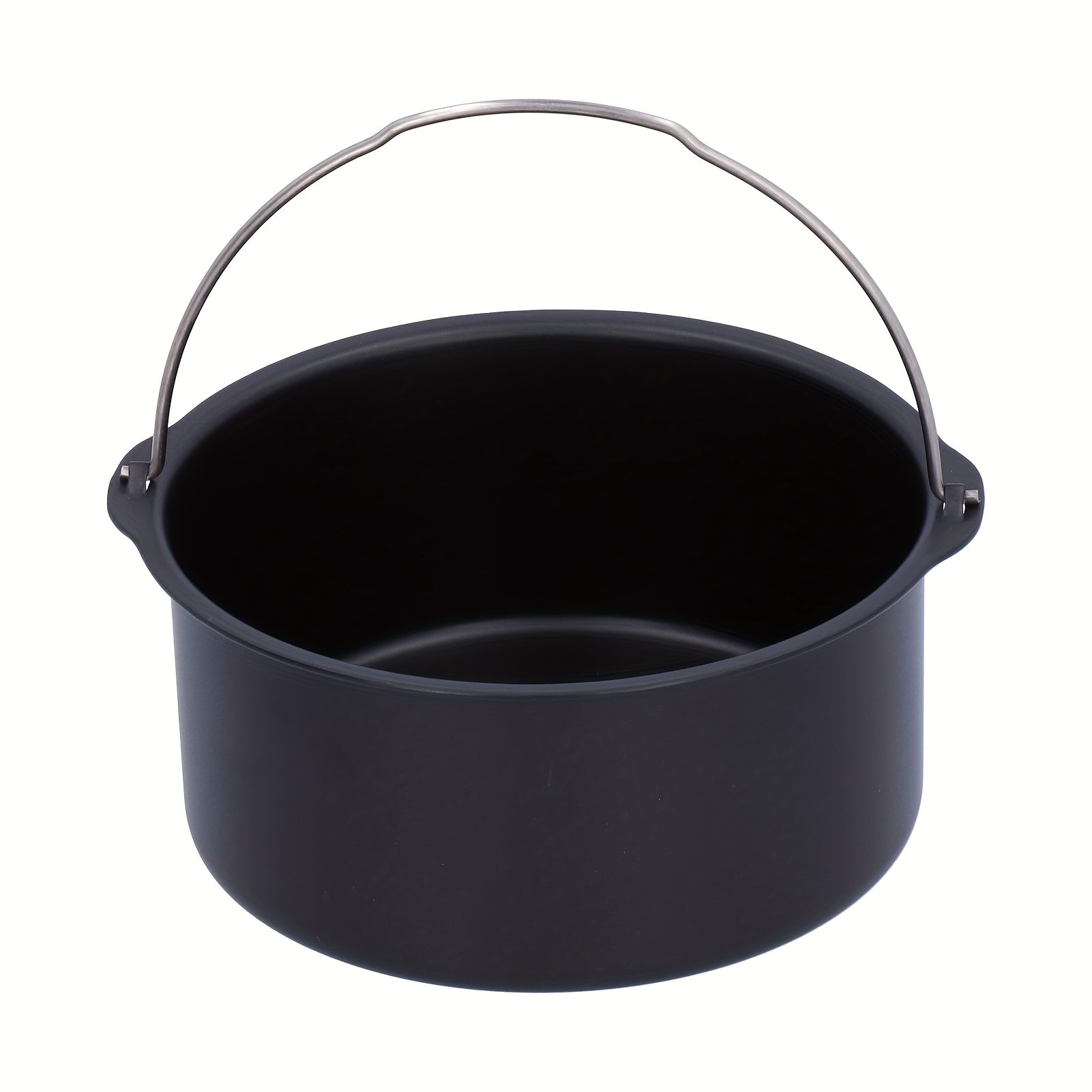 Sartén de horno de aire frito de acero al carbono no adherente de 7 pulgadas - Tamaño medio, ideal para pasteles y alimentos fritos, accesorios duraderos para horno de aire frito y cocina, accesorios para horno de aire frito.