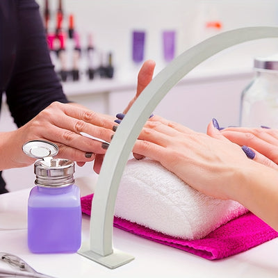 2025 Lámpara de Uñas Semi-Creciente Mejorada - Luz Profesional USB con Interruptor Encendido/Apagado, Brazo Extensible para Hogar y Salón - Compatible con Manicura, Pedicura, Maquillaje, Tatuajes y Manualidades - Construcción en Aluminio Duradero, Lámpar