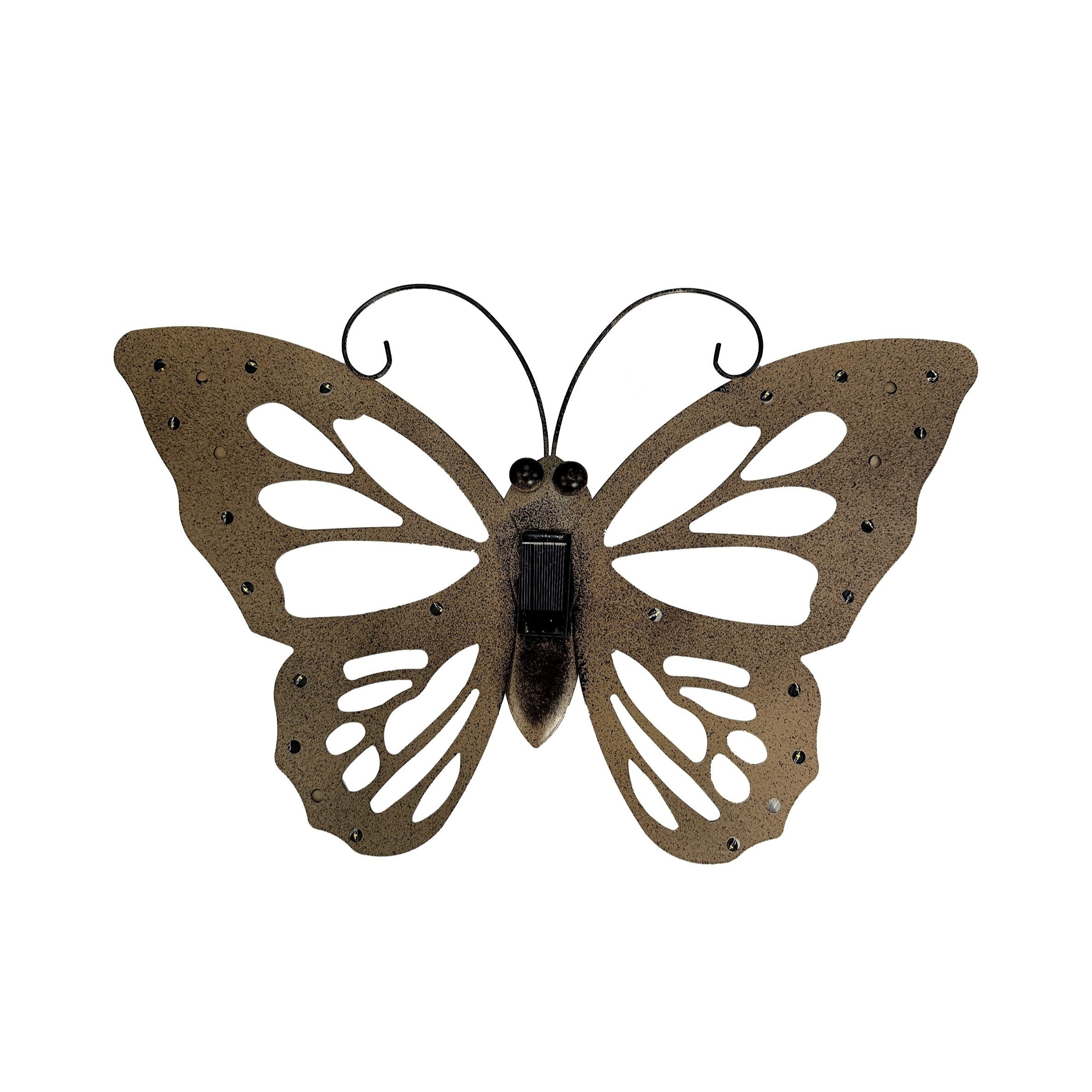 1pc/2pcs Luces Solares, Mariposas Colgantes Vintage, Luces Decorativas IP44 para Exteriores, Jardín Patio Césped, Iluminación Ambiental para Halloween Navidad San Valentín Bodas Cumpleaños, Regalo para Familia y Amigos